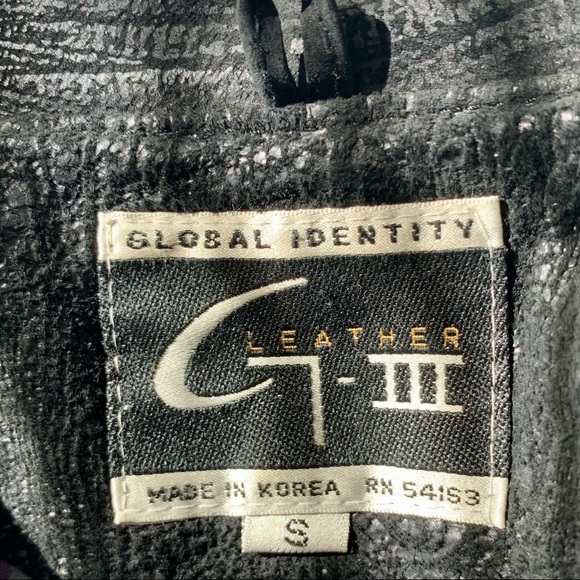 Vtg 80s Black Leather Jacket, Puff Sleeves, Sz S - Picture 7 of 13